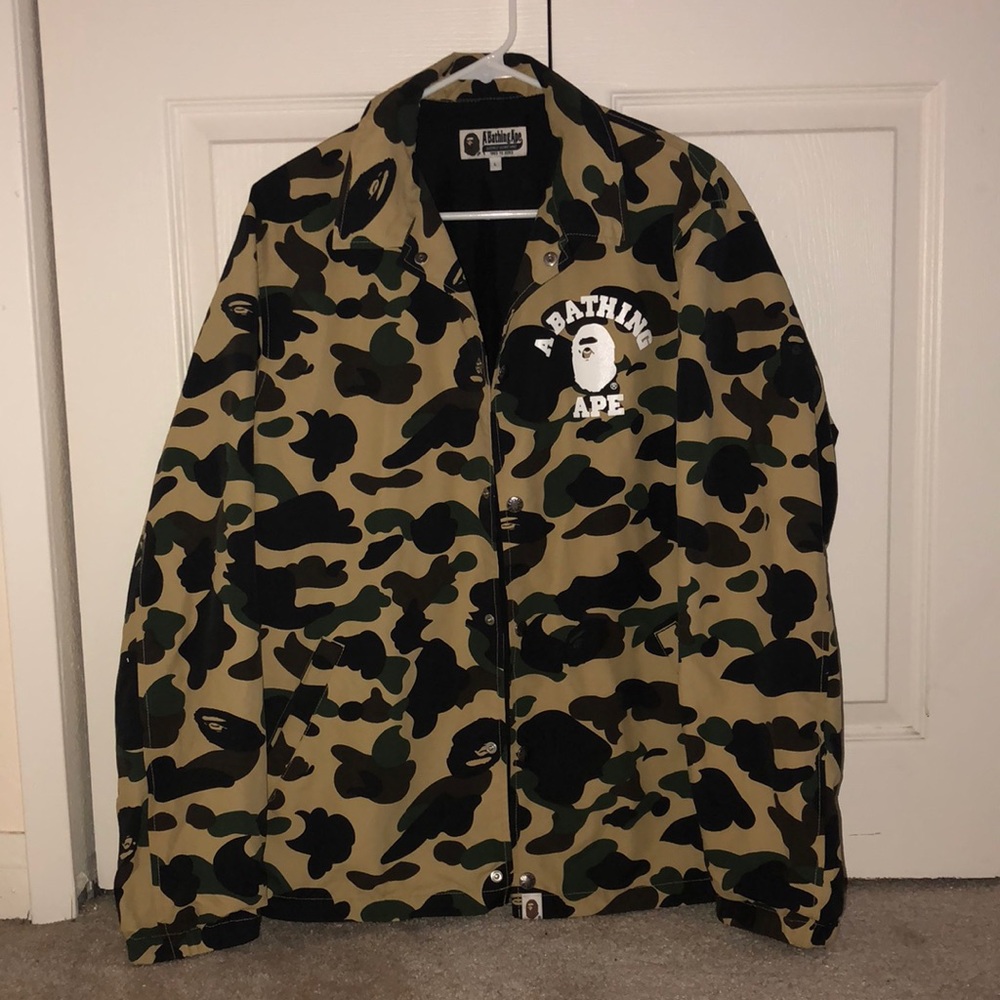 100% Authentic Bape Coach Jacket Size L